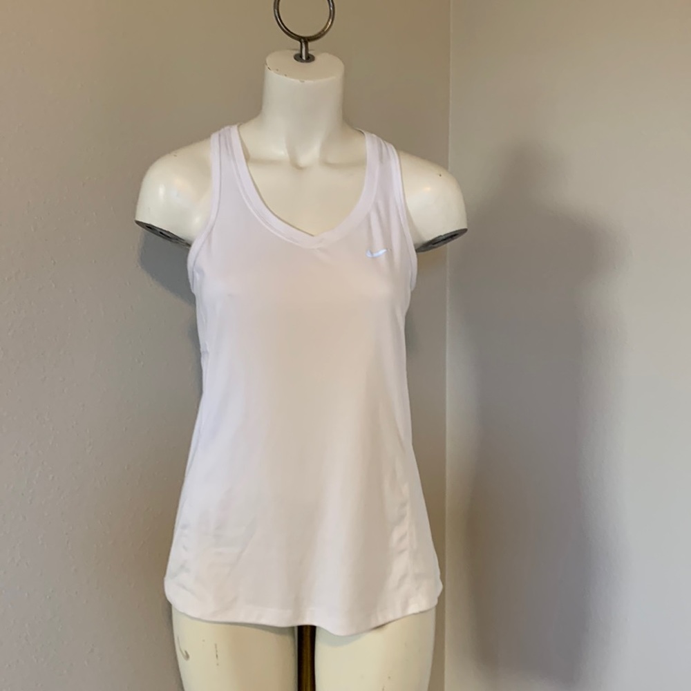 Nike Women’s Dri-Fit Racerback Running Tank Top White Size Small